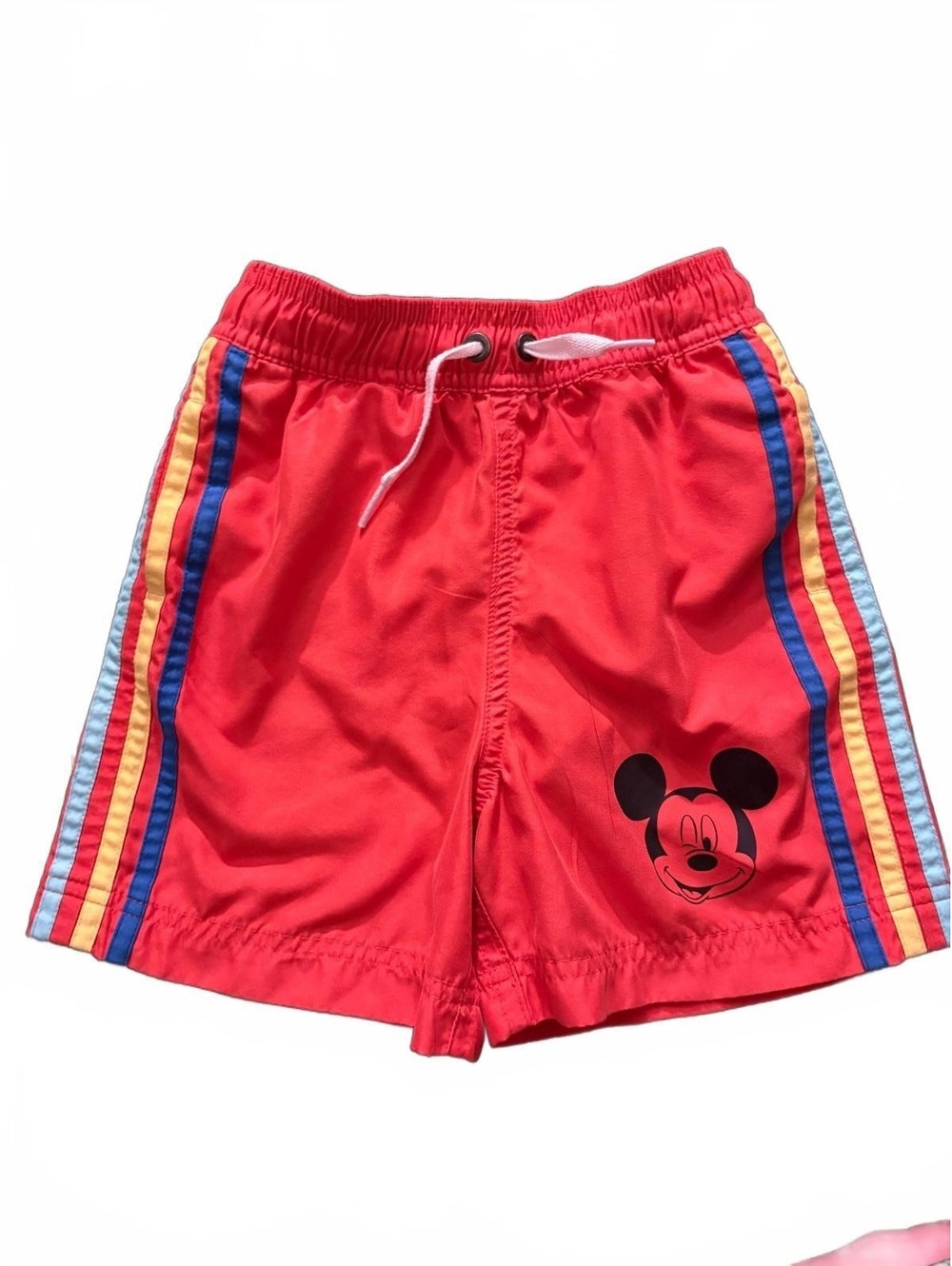 Disney by Hanna Andersson red Mickey swim trunks